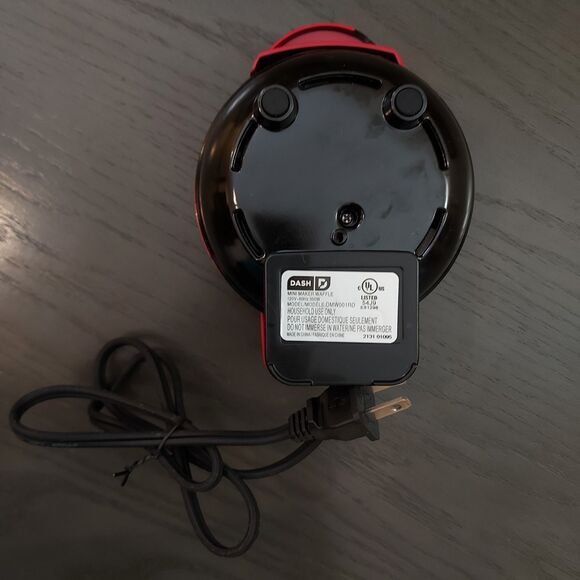DASH Mini Maker for Individual Waffles Hash Browns Non-Stick 4 in Red - Picture 8 of 9